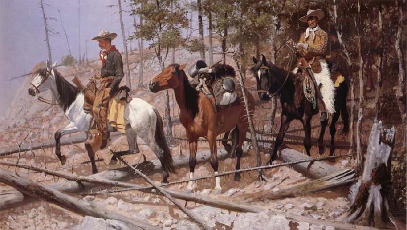 Prospecting for Cattle Range, Frederic Remington